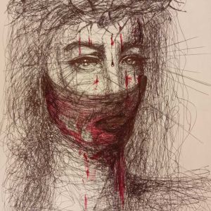 Vendita online opera dal titolo “Negazionista” realizzata dall'artista contemporanea Luigi Senia