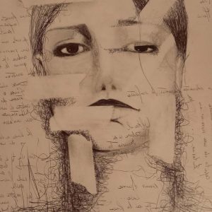 Vendita online opera dal titolo “Violet” realizzata dall'artista contemporanea Luigi Senia